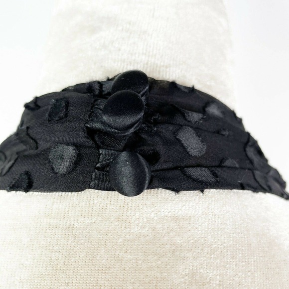 Vintage Betsey Johnson Dress Size 4 Silk Black Polka Dot Halter 90s 2000s Y2K - Picture 7 of 11